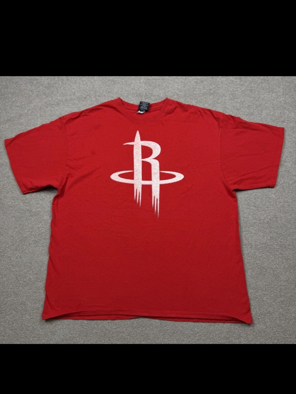 Vintage Y2K Houston Rockets T Shirt Men's Size 2XL Red UNK NBA Basketball Tee